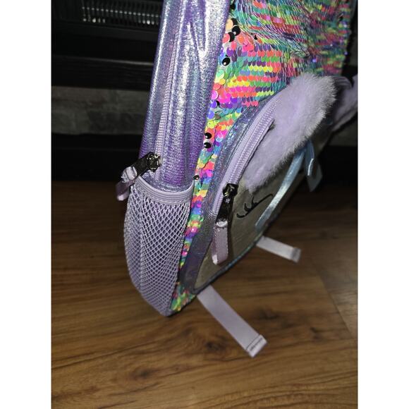 NEW Cat & Jack™ Girls' 16" Flip Sequin Backpack UNICORN Cute BACK TO SCHOOL - Picture 3 of 4